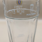 Fosters Band pint glass glass