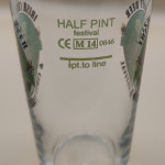 Irish Craft Beer & Cider Festival 2014 Half Pint Glass glass