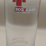 Tennent's Lager 2017 pint glass glass