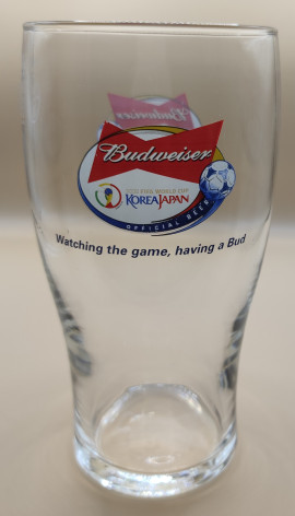 Budiweiser FIFA world Cup 2002 pint glass