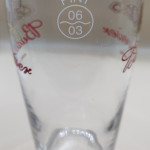Budweiser King of Beers 2003 pint glass glass