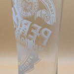 Peroni 2013 pint glass glass