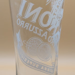 Peroni 2013 pint glass glass