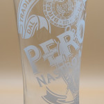 Peroni 2013 pint glass glass