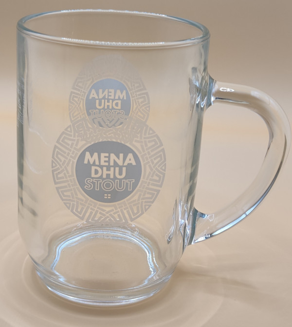 Mena Dhu Stout Tankard pint glass glass