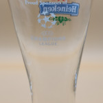 Heineken UEFA Champions League pint glass glass