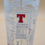 Tennent's Scotland to a T pint glass glass