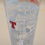 Tennent's Scotland to a T pint glass glass