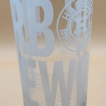 Harber Brewing pint glass glass