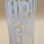 Harber Brewing pint glass glass
