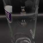 Tribute Cornish Pale Ale purple pint glass glass