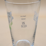 Proper Job half pint glass glass