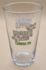 Proper Job half pint glass glass