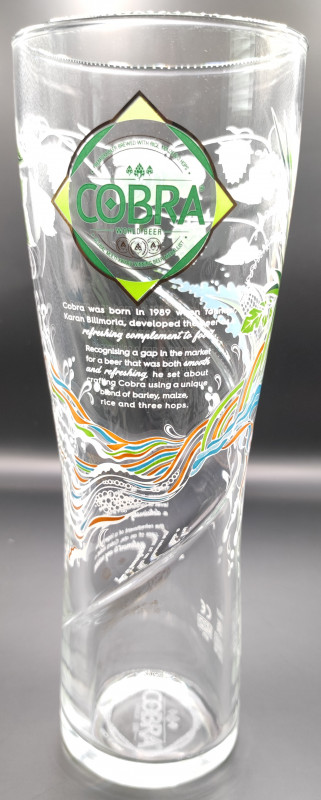 Cobra 2022 twist pint glass glass
