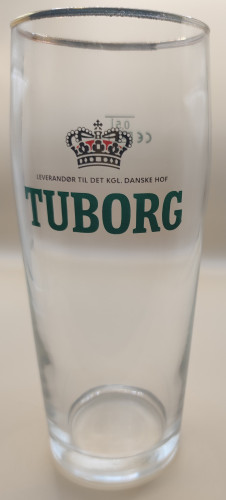 Tuborg 2017 gold rimmed 50cl glass