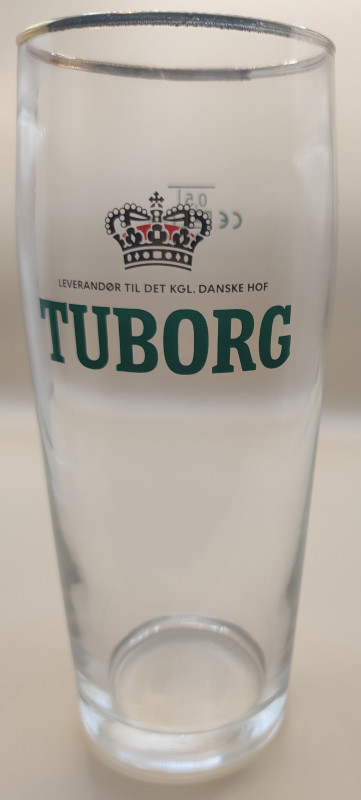 Tuborg 2017 gold rimmed 50cl glass glass