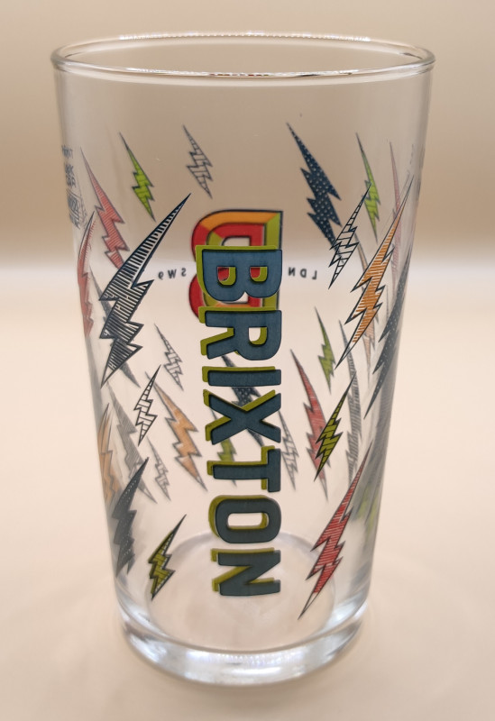 Brixton 2022 pint glass glass