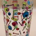 Beavertown 2022 pint glass skulls glass