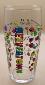 Beavertown 2022 pint glass skulls glass