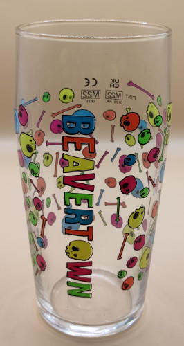 Beavertown 2022 pint glass skulls