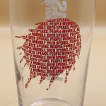 Lagunitas 2019 pint glass glass