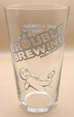 Trouble Brewing 2018 pint glass glass