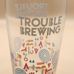 Trouble Brewing 2023 pint glass glass