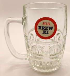 M&B Brew XI pint tankard