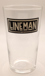 Lineman 2020 conical pint glass glass