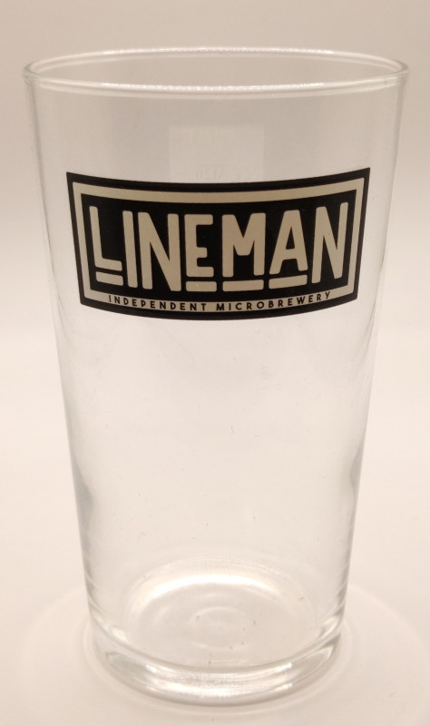 Lineman 2020 conical pint glass glass