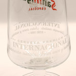 San Miquel chalice pint glass glass