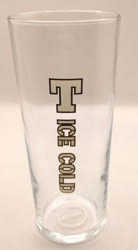 Tennent's Ice Cold pint glass glass