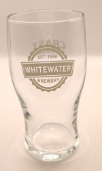 Whitewater Craft Brewed 2014 pint glass glass