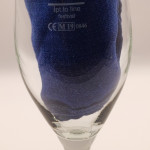 Eight Degrees chalice half pint glass glass