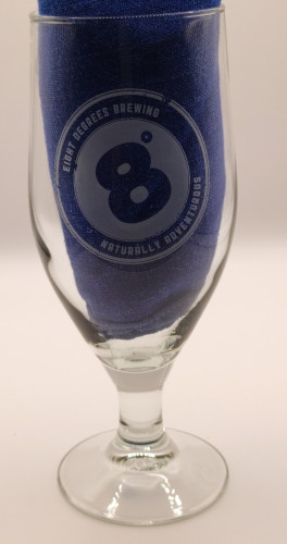 Eight Degrees chalice half pint glass