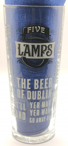 Five Lamps 2019 pint glass
