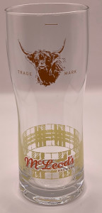 McLeod's beer glass glass
