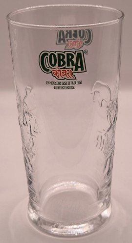 Cobra lager pint glass