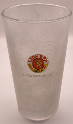 Lion Red beer glass glass