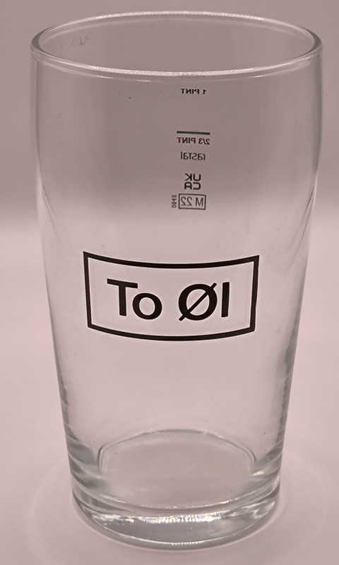 To Øl 2022 pint glass glass