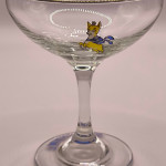 Babycham stemmed glass glass