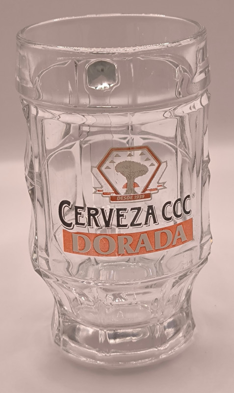 Cerveza Dorada tankard 400ml glass