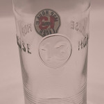 Hop House half pint barrel glass glass