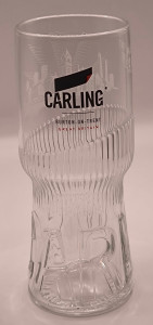 Carling 2019 half pint beer glass glass