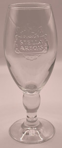 Stella Artois half pint chalice glass