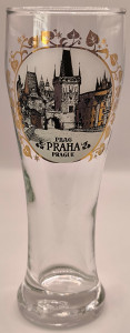 Praha Prague beer glass glass