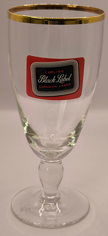 Carling Black Label chalice glass glass