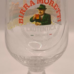 Birra Moretti 25cl Sienna special edition beer glass glass