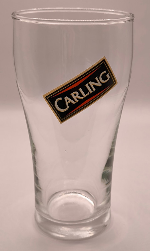 Carling pint glass glass