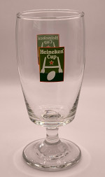 Heineken Rugby World Cup half pint glass glass